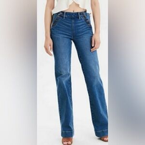 AE wide leg jeans, 00 x-short